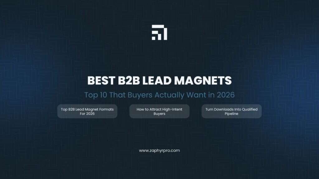 Best B2B lead magnets for 2026 showing top formats that attract high-intent buyers and turn downloads into qualified pipeline.