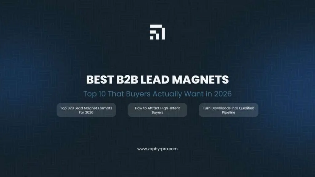 Best B2B lead magnets for 2026 showing top formats that attract high-intent buyers and turn downloads into qualified pipeline.